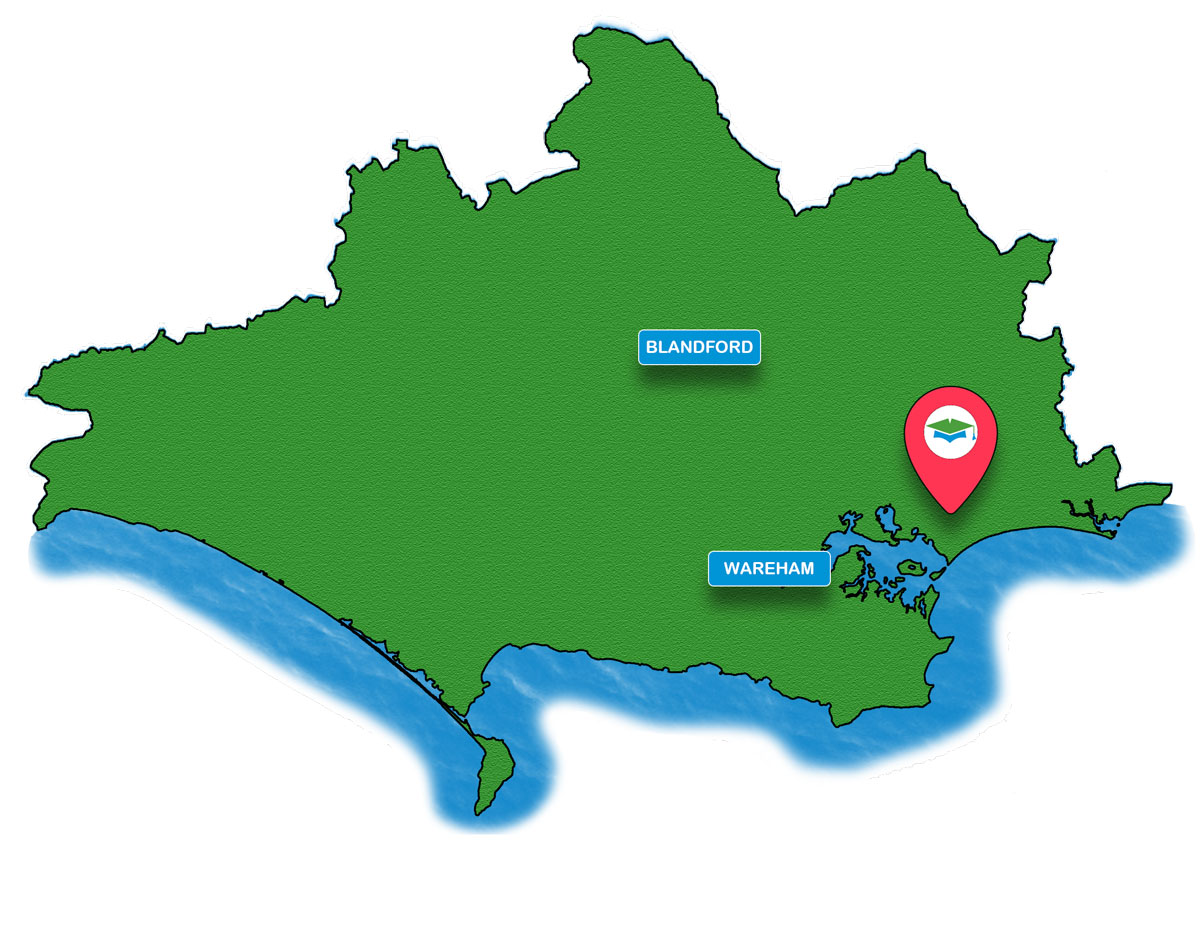 School trip Isle of Wight location map for Hollywood Bowl Branksome